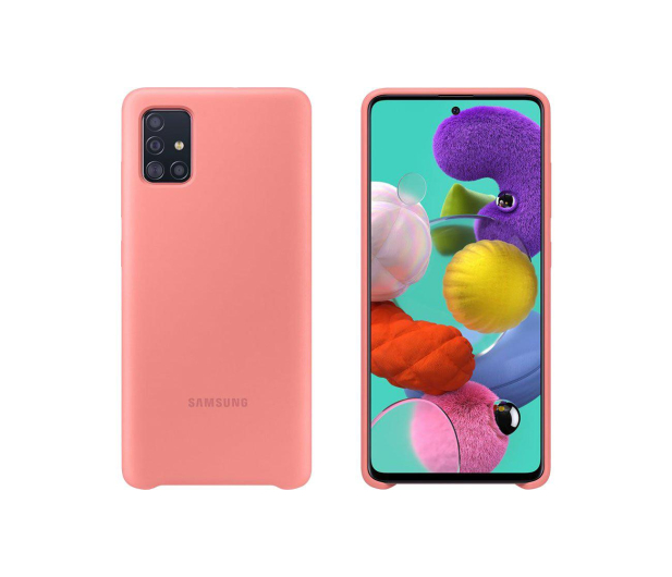 Samsung Silicone Cover do Galaxy A51 różowy - 538238 - zdjęcie 3